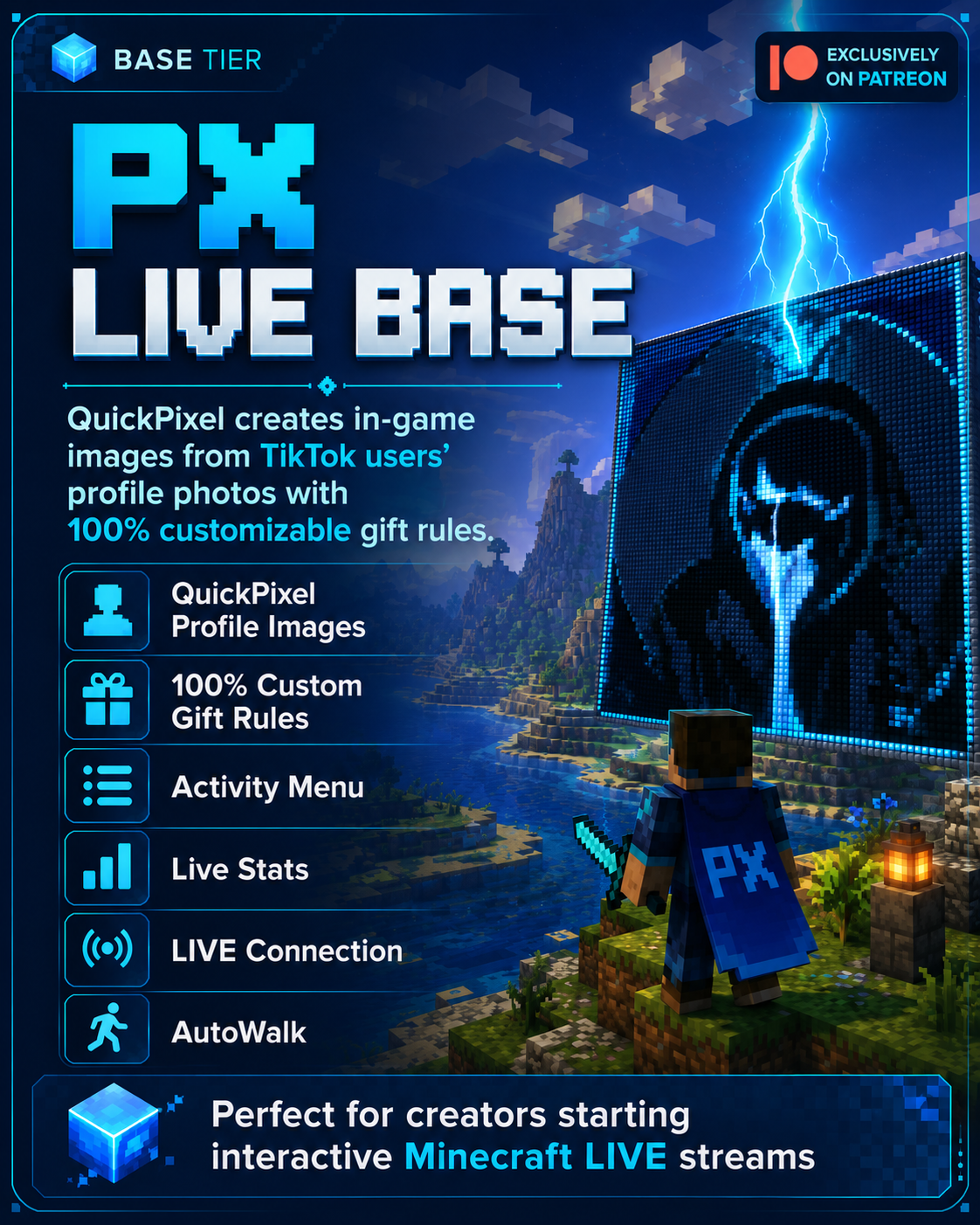 PX Live Base plan promotional image